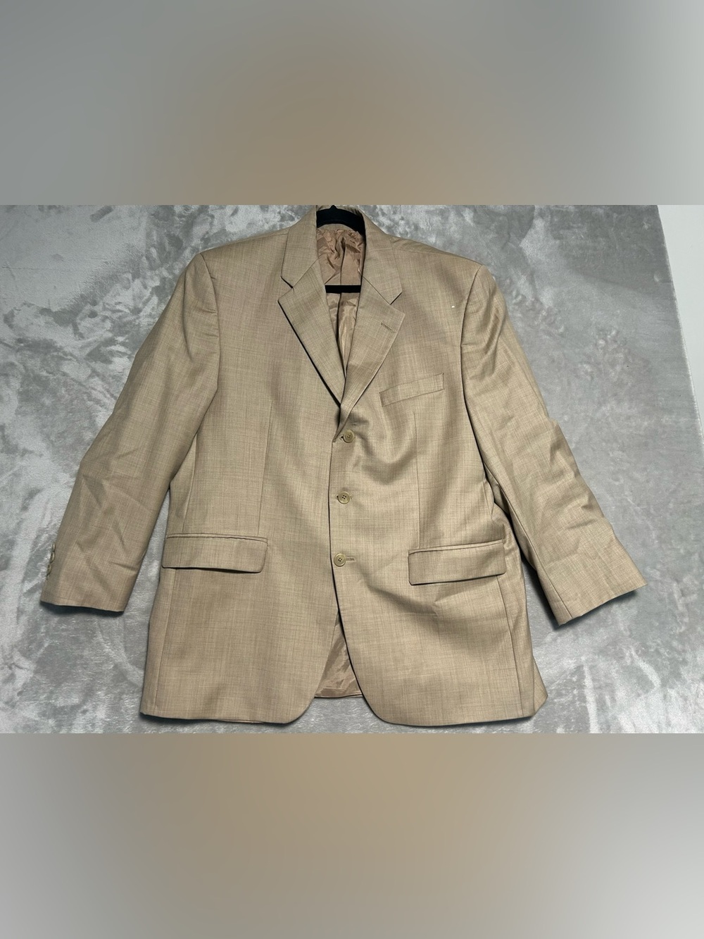 Lauren Ralph Lauren Lord Taylor Blazer Suit Jacket Men’s 44R Wool Tan Beige